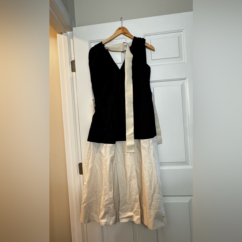 NWT! Banana Republic Color-Blocked Cotton Poplin Midi Dress - Multiple 🩰 - Picture 7 of 8